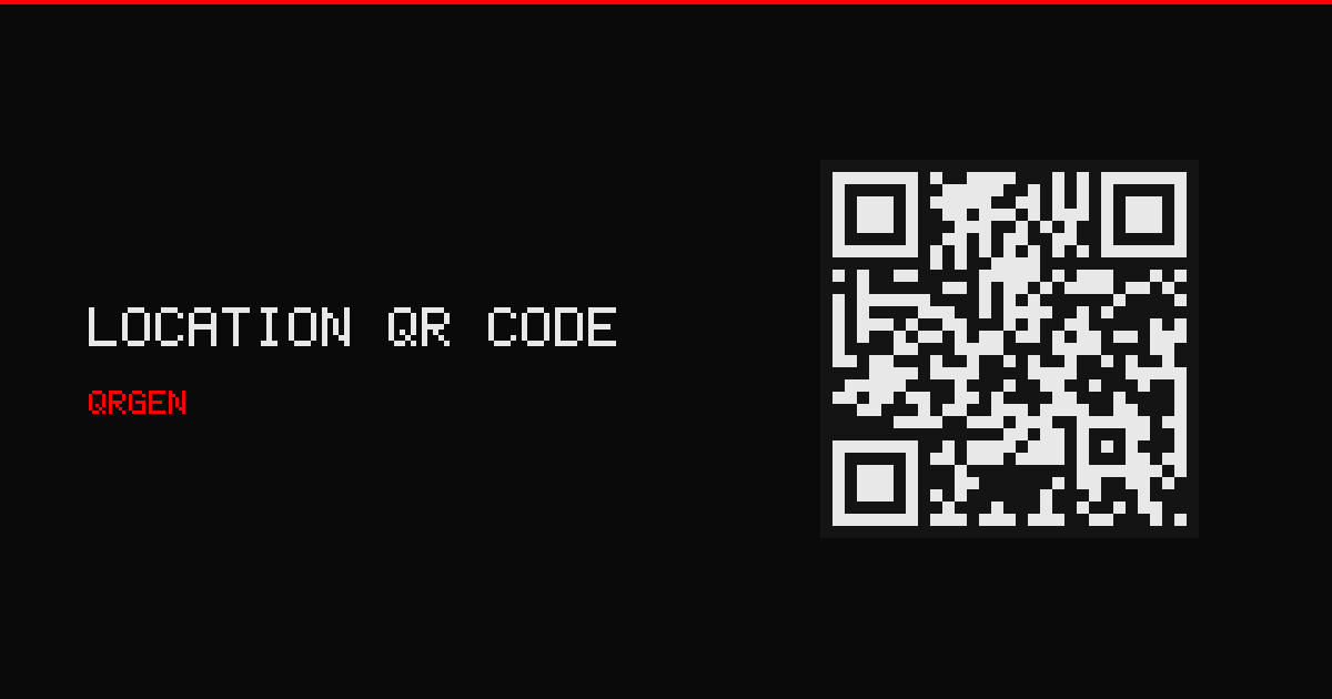 Location QR Code Generator — GPS & Map Links | QR Gen