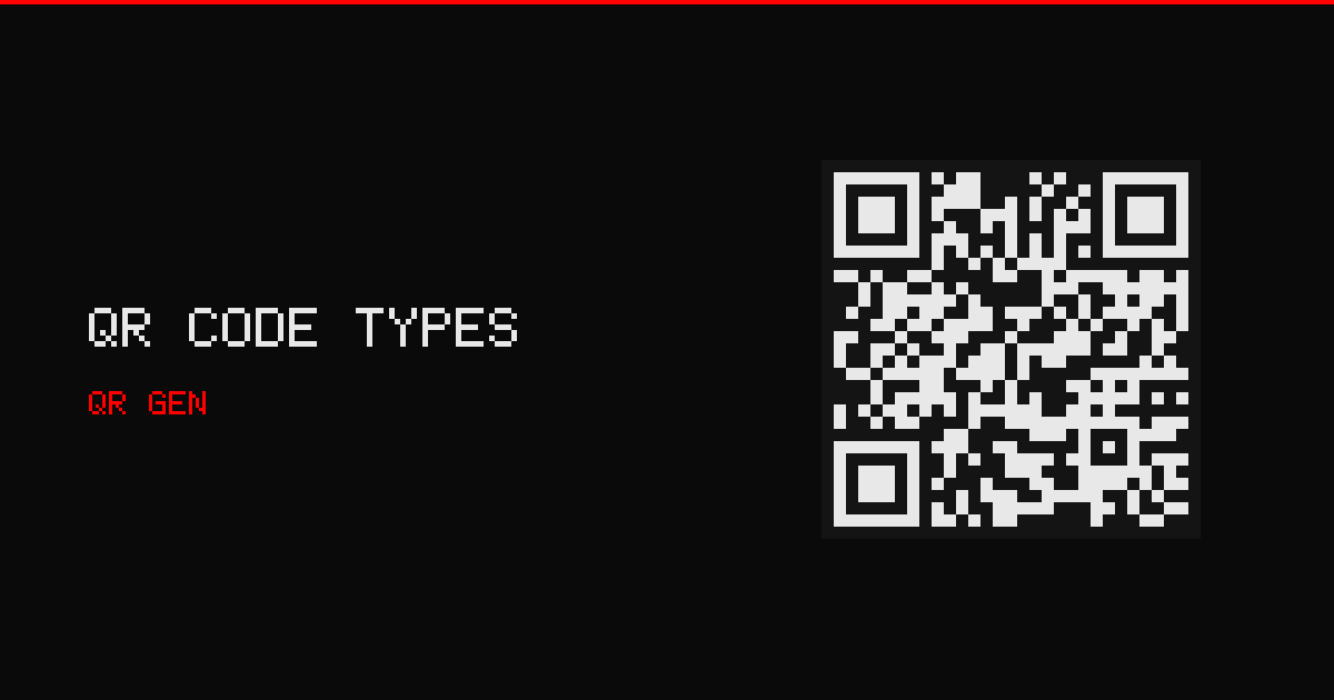 QR Code Types — All Free QR Code Generators | QR Gen